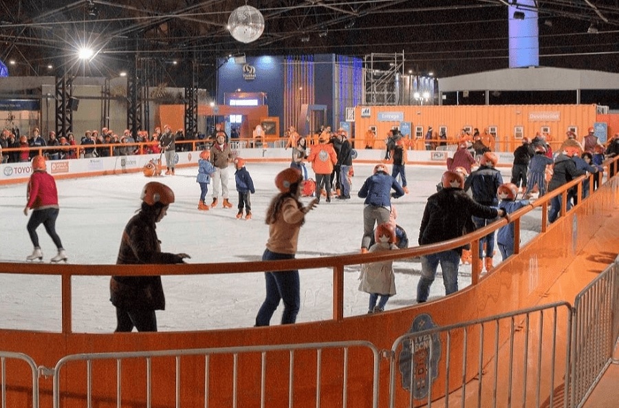 Premium ijsbaan installatie